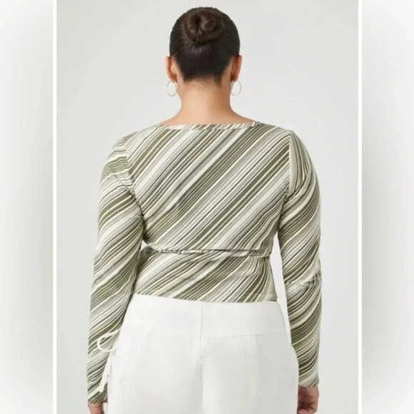 Forever21 Plus Size Striped Scoop Top - Picture 3 of 8